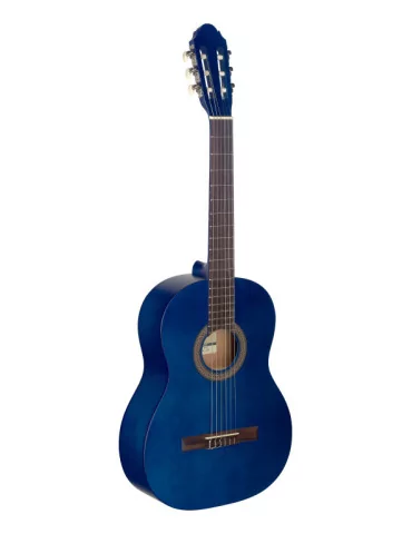  STAGG C440 M BLUE 4/4 blue classical guitar with linden top|MusicGoodDeal 