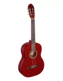  STAGG C440 M RED 4/4 red classical guitar with linden top|MusicGoodDeal 