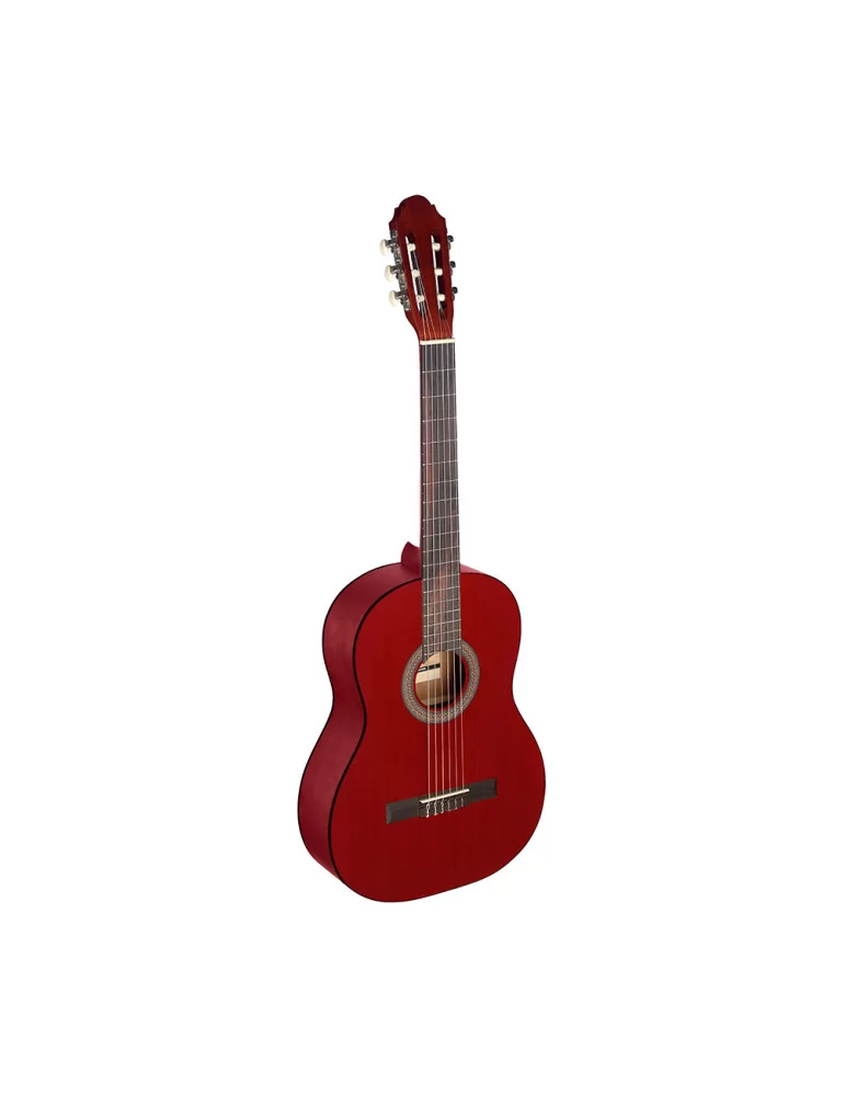  STAGG C440 M RED 4/4 red classical guitar with linden top|MusicGoodDeal 