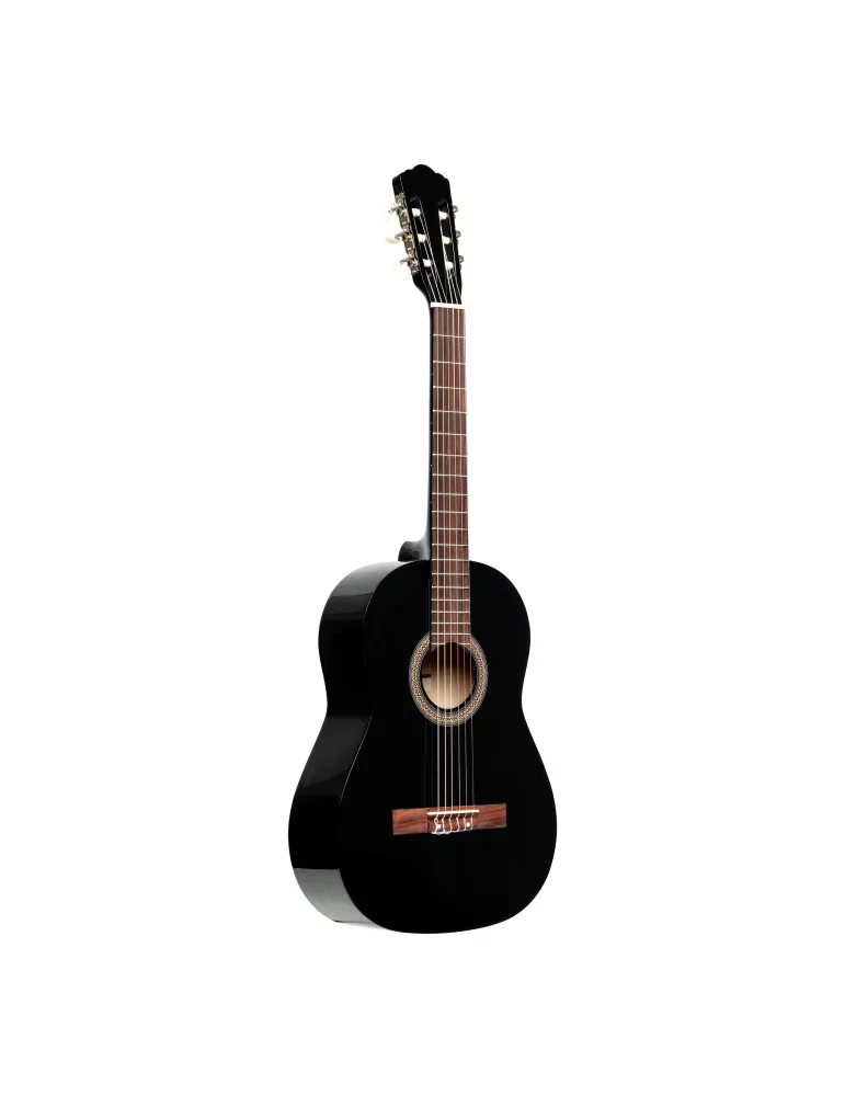  STAGG SCL50-BLK 4/4 classical guitar with linden top, black|MusicGoodDeal 