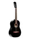  STAGG SCL50-BLK Guitarra clásica 4/4 con tapa de tilo, negra|MusicGoodDeal 
