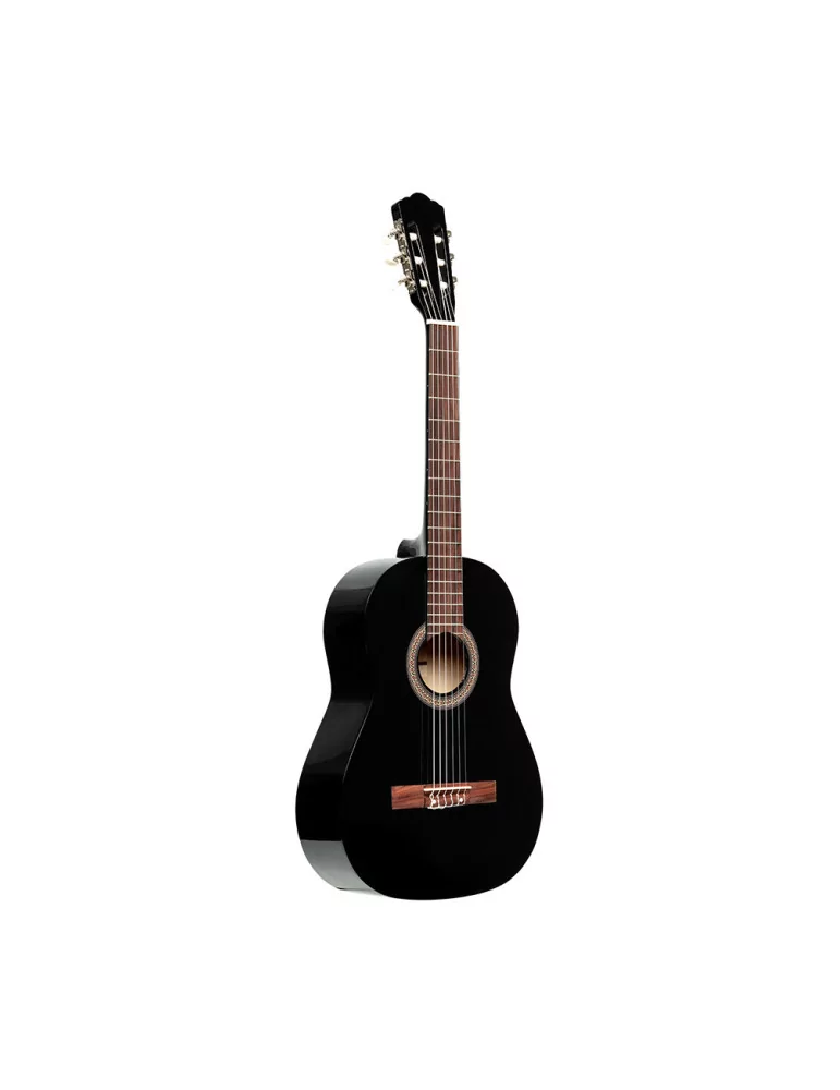  STAGG SCL50-BLK 4/4 classical guitar with linden top, black|MusicGoodDeal 