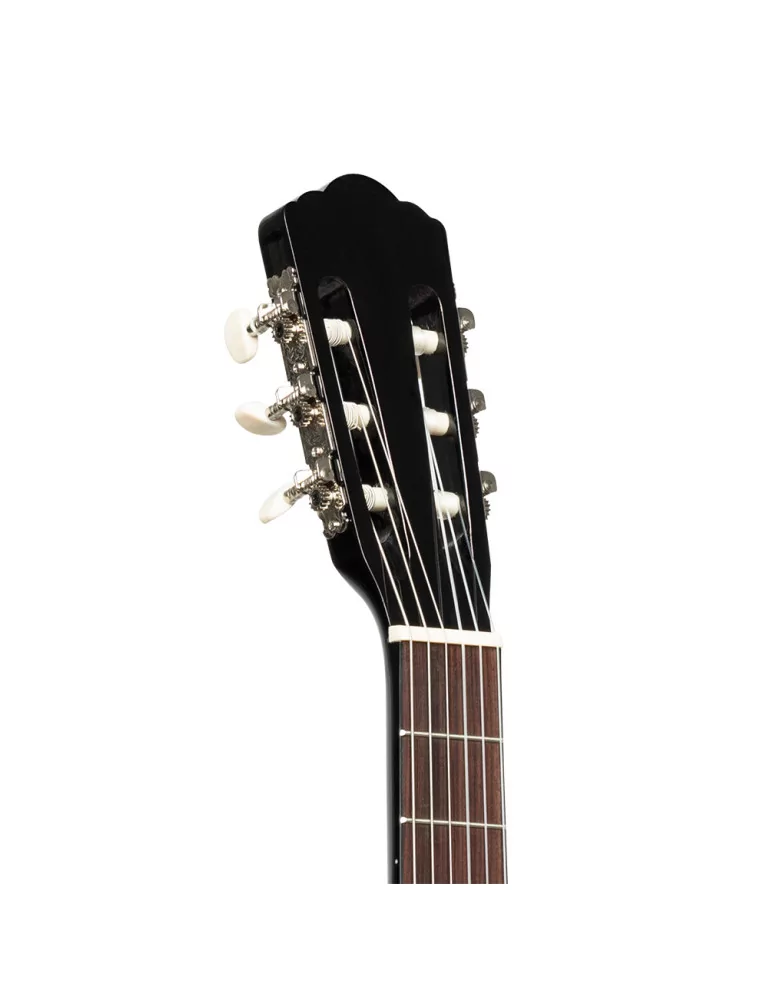  STAGG SCL50-BLK 4/4 classical guitar with linden top, black|MusicGoodDeal 