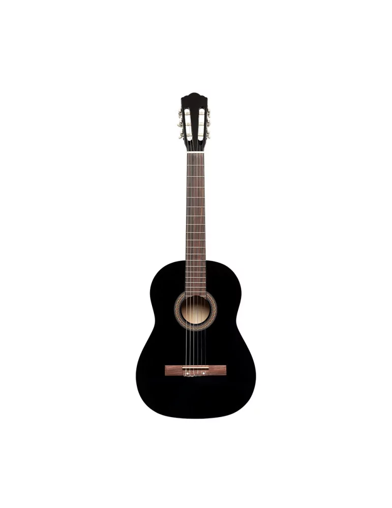  STAGG SCL50-BLK 4/4 classical guitar with linden top, black|MusicGoodDeal 