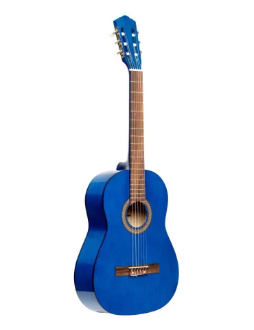  STAGG SCL50-BLUE Guitarra clásica 4/4 con tapa de tilo, azul|MusicGoodDeal 