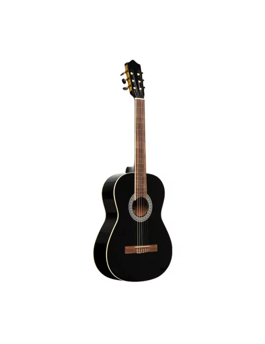  STAGG SCL60-BLK SCL60 Cutaway akustisch-elektrische klassische Gitarre mit B-Band 4-band EQ Schwarz|MusicGoodDeal 