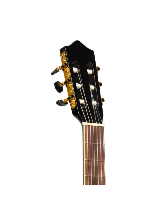  STAGG SCL60-BLK SCL60 Cutaway akustisch-elektrische klassische Gitarre mit B-Band 4-band EQ Schwarz|MusicGoodDeal 