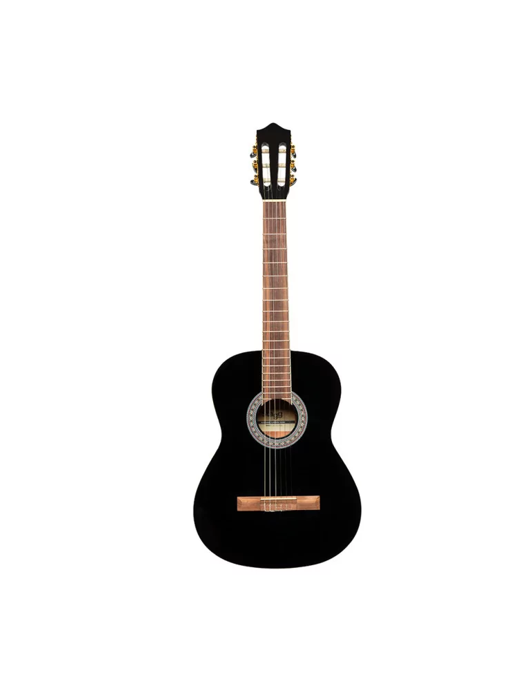  STAGG SCL60-BLK SCL60 Cutaway akustisch-elektrische klassische Gitarre mit B-Band 4-band EQ Schwarz|MusicGoodDeal 