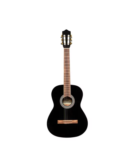  STAGG SCL60-BLK SCL60 Cutaway akustisch-elektrische klassische Gitarre mit B-Band 4-band EQ Schwarz|MusicGoodDeal 