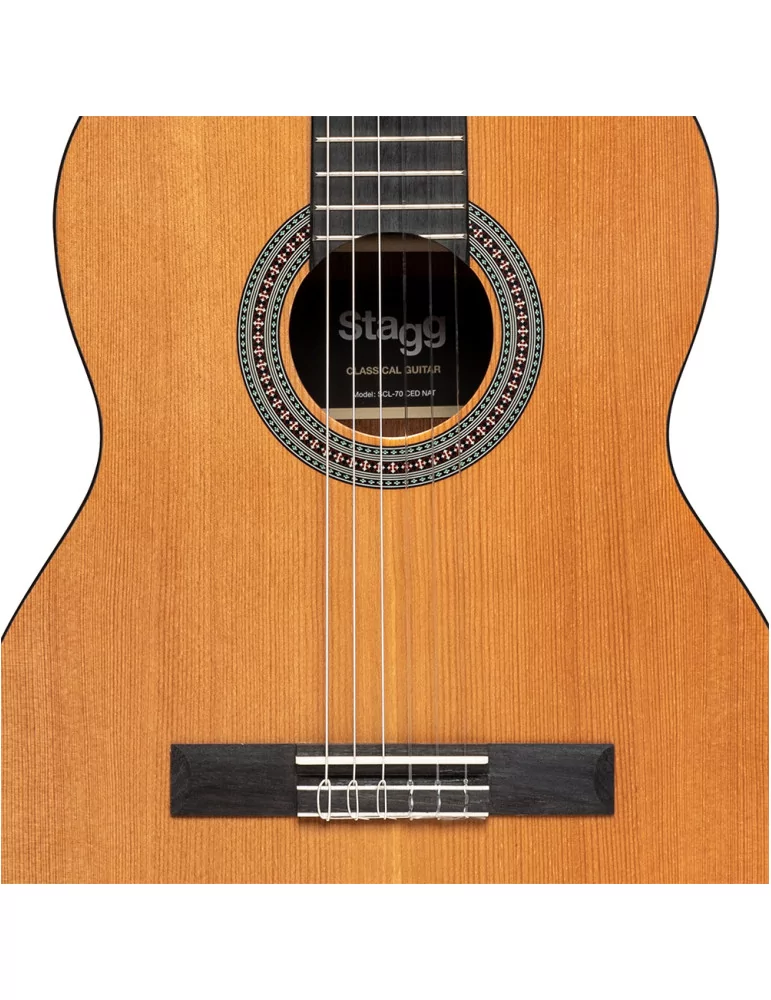  STAGG Scl70 DEC-NAT Scl70 Classical guitar with cedar top, natural color|MusicGoodDeal 