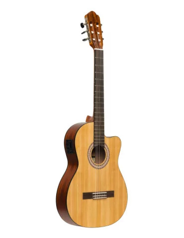  STAGG SCL70 TCE-NAT SCL70 classical guitar with spruce top and preamp, natural colour|MusicGoodDeal 