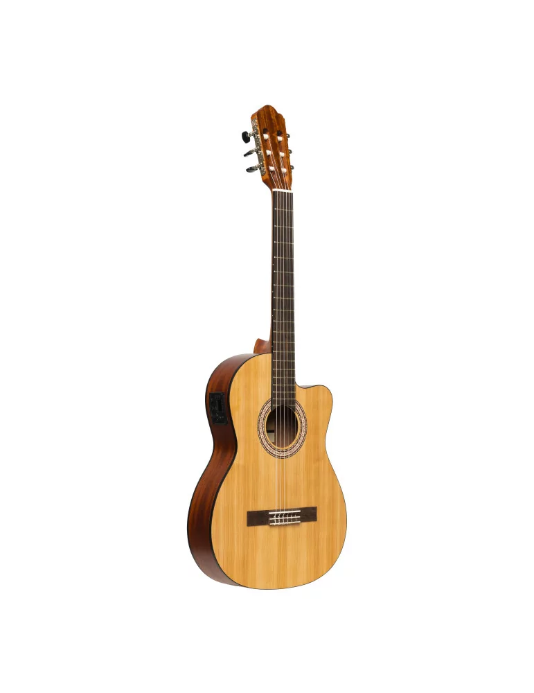  STAGG SCL70 TCE-NAT SCL70 classical guitar with spruce top and preamp, natural colour|MusicGoodDeal 