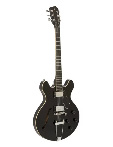  STAGG SVY 533 BK Electric guitar, Silveray series, 533 model, with chambered maple body|MusicGoodDeal 