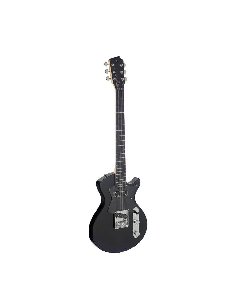 STAGG SVY CST BK Electric guitar, Silveray series, Custom model, with solid alder body|MusicGoodDeal 