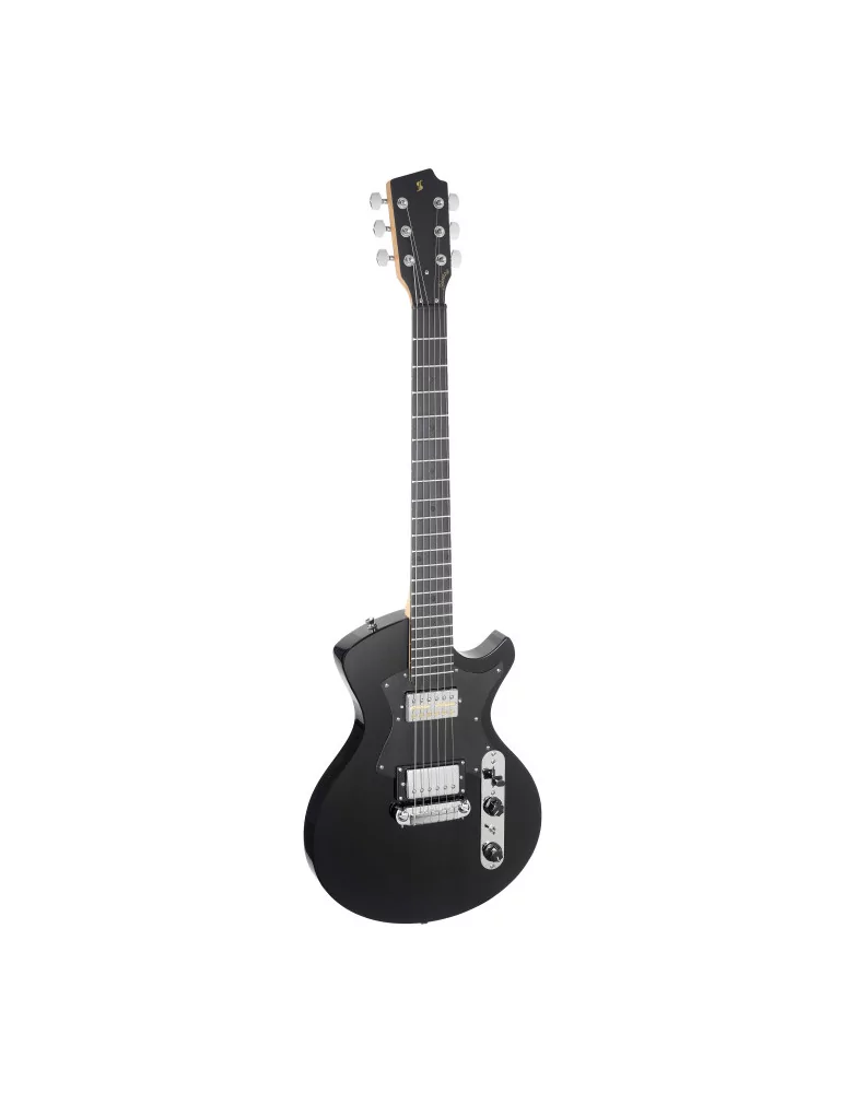  STAGG SVY SPCL BK Electric guitar, Silveray series, Special model, with solid mahogany body|MusicGoodDeal 
