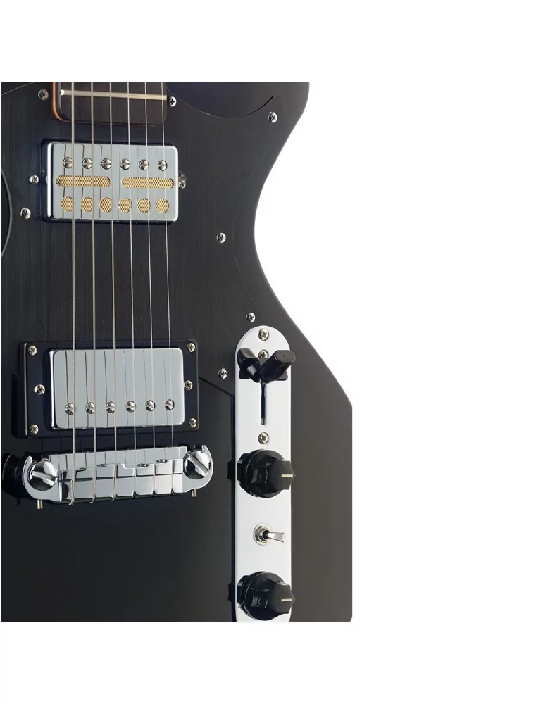  STAGG SVY SPCL BK Electric guitar, Silveray series, Special model, with solid mahogany body|MusicGoodDeal 