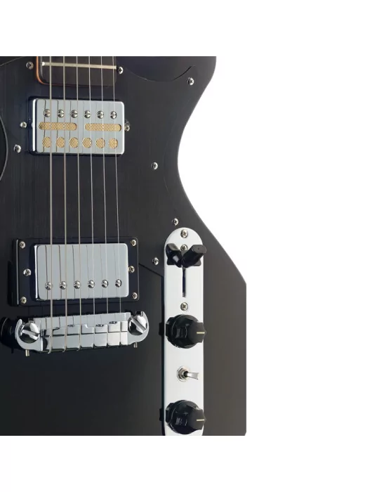  STAGG SVY SPCL BK Electric guitar, Silveray series, Special model, with solid mahogany body|MusicGoodDeal 