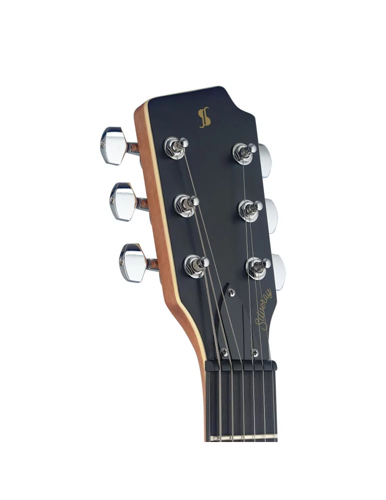  STAGG SVY SPCL BK Electric guitar, Silveray series, Special model, with solid mahogany body|MusicGoodDeal 