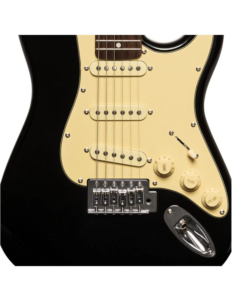  STAGG ITS-30 BK Electric Guitar 3/4 Standard "S" size 3/4|MusicGoodDeal 