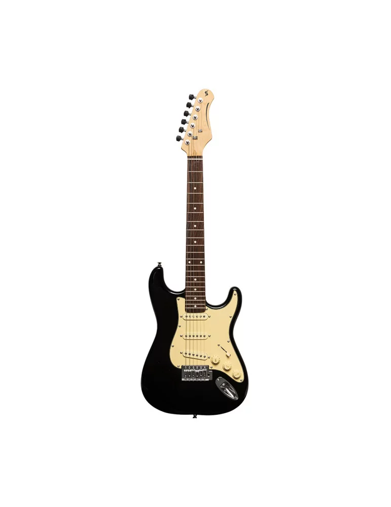 STAGG ITS-30 BK Electric Guitar 3/4 Standard "S" size 3/4|MusicGoodDeal 