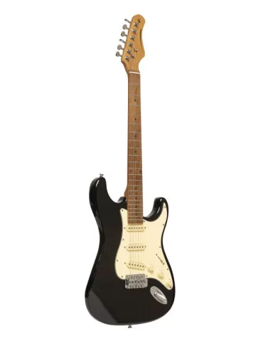 STAGG SES-55 BLK Electric guitar series 55 with solid paulownia body|MusicGoodDeal 