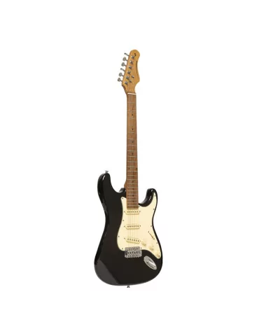  STAGG SES-55 BLK Electric guitar series 55 with solid paulownia body|MusicGoodDeal  2