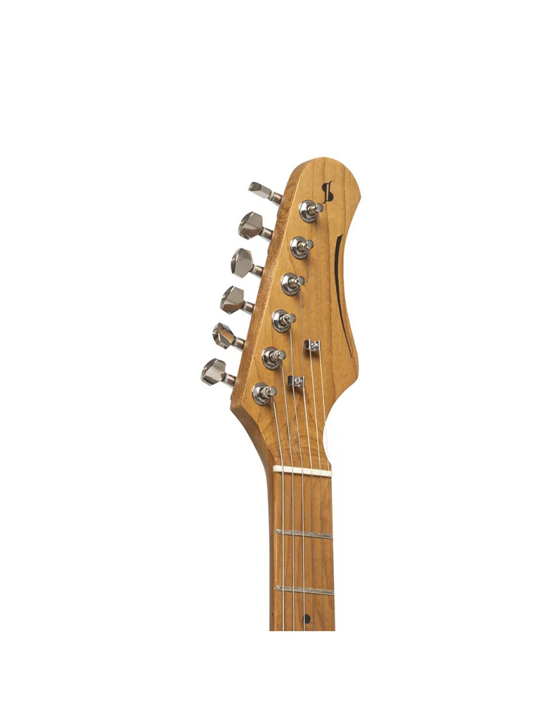  STAGG SES-55 SNB E-Gitarre 55 Serie mit massivem Paulowniakorpus|MusicGoodDeal 
