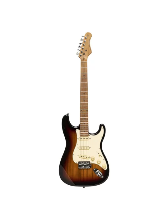  STAGG SES-55 SNB E-Gitarre 55 Serie mit massivem Paulowniakorpus|MusicGoodDeal 
