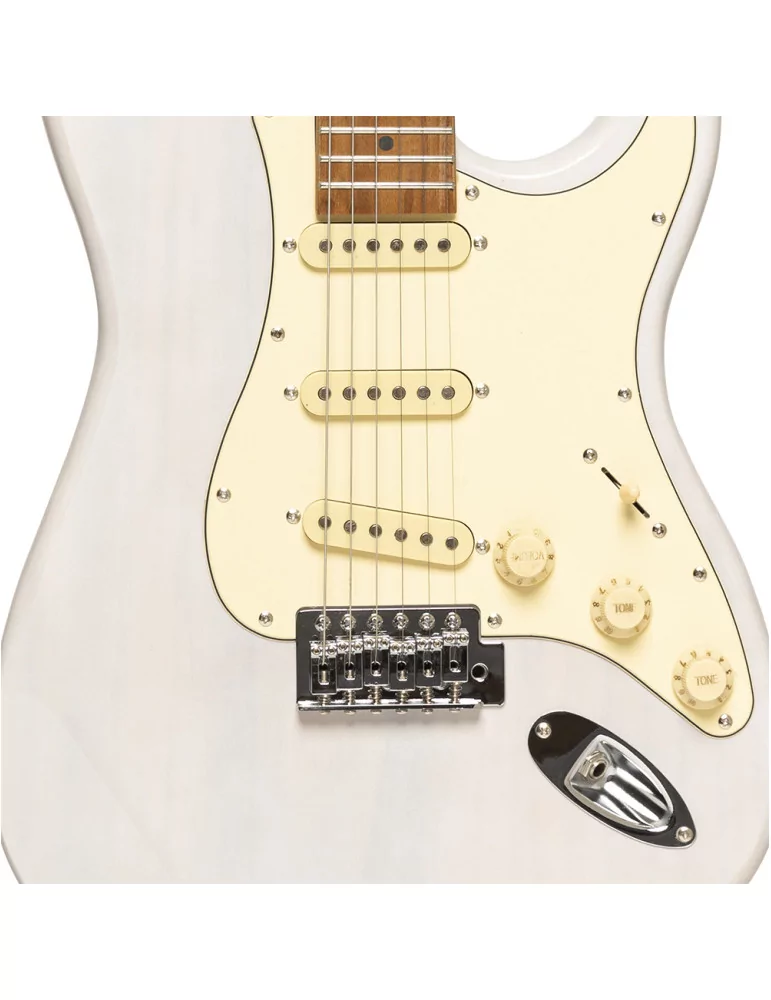  STAGG SES-55 WHB Electric guitar series 55 with solid paulownia body|MusicGoodDeal 