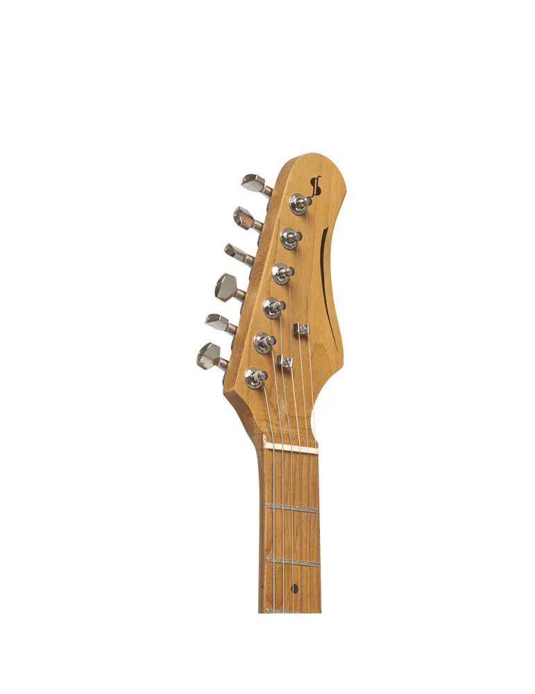  STAGG SES-55 WHB Electric guitar series 55 with solid paulownia body|MusicGoodDeal 