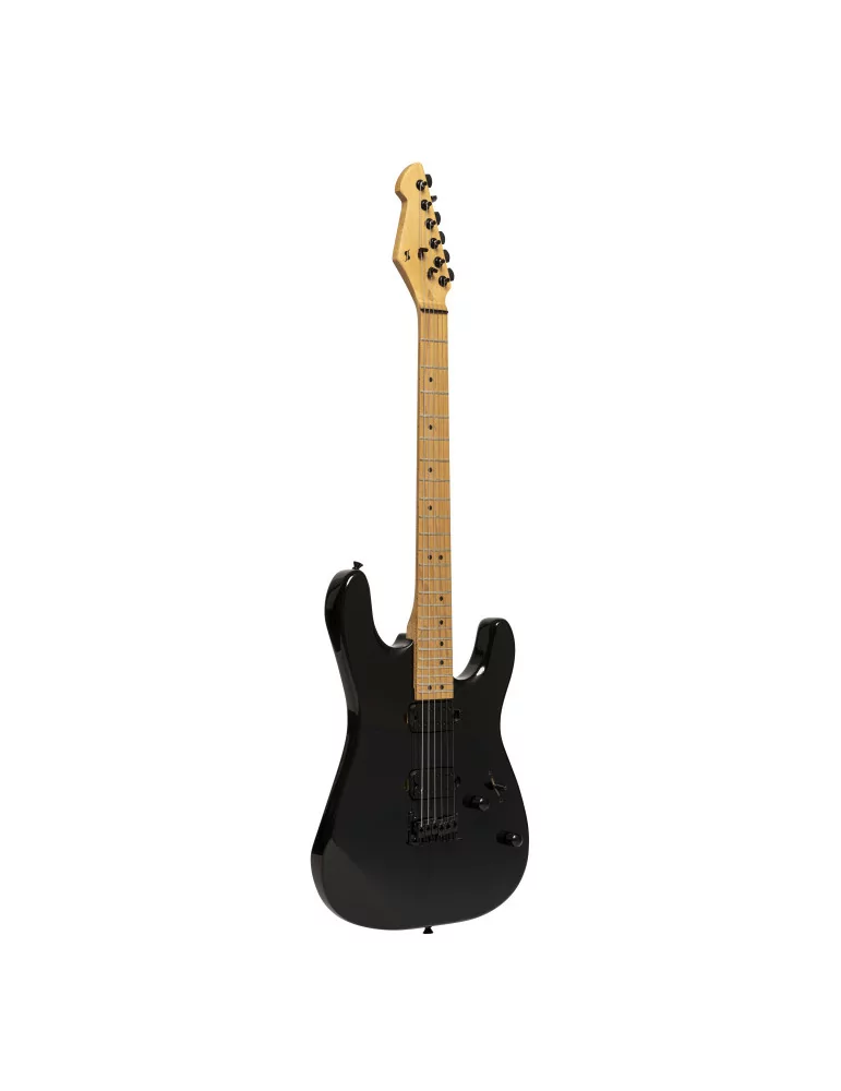  STAGG SEM-TWO H BK ELEC.GUITAR METAL 2 HUMB BK|MusicGoodDeal 