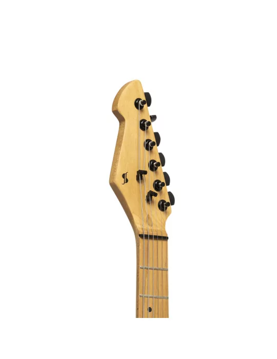  STAGG SEM-TWO H BK ELEC.GUITAR METAL 2 HUMB BK|MusicGoodDeal 