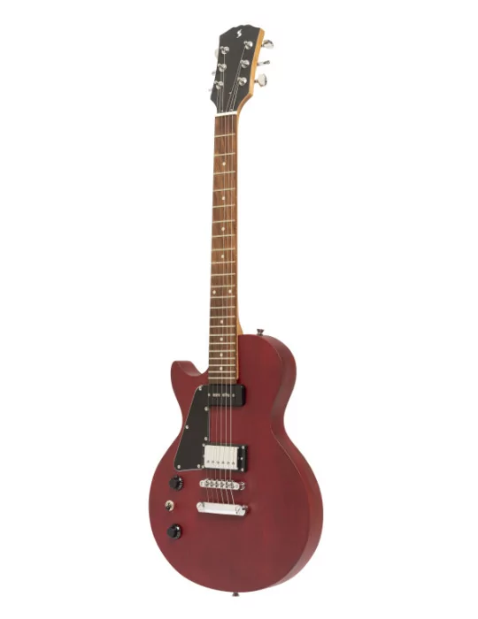  STAGG SEL-HB90 CHRRYL Standard Series, electric guitar with solid Mahogany body flat top, Left Hand|MusicGoodDeal 
