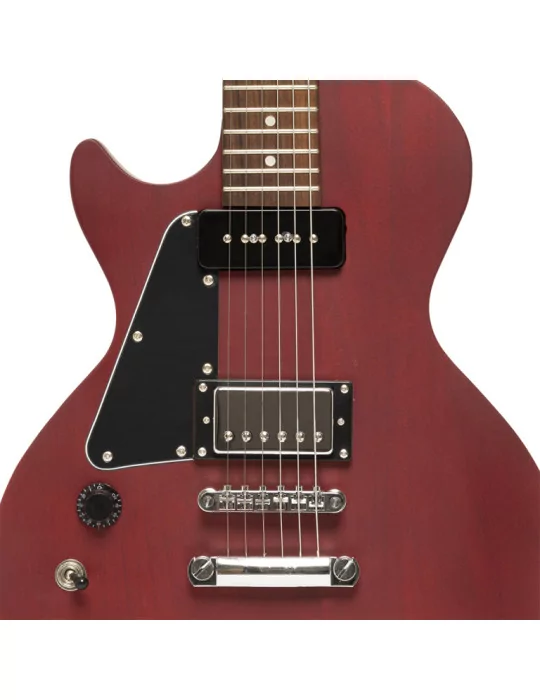 STAGG SEL-HB90 CHRRYL Standard Series, electric guitar with solid Mahogany body flat top, Left Hand|MusicGoodDeal 