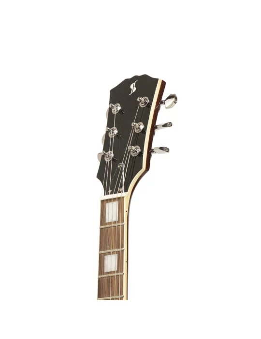  STAGG SEL-STD VSB LH Standard Series, electric guitar with solid Mahogany body archtop, Left Hand|MusicGoodDeal 