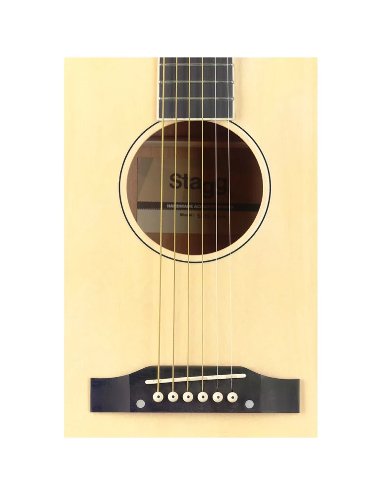  STAGG SA35 DSCE-N Guitarra acorazada electroacústica Slope Shoulder, cutaway, color natural|MusicGoodDeal 