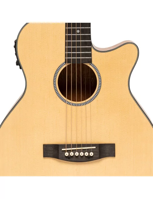  STAGG SA25 ACE SPRUCE EL AC GT.CUT AUDI SPRUCE NAT|MusicGoodDeal 