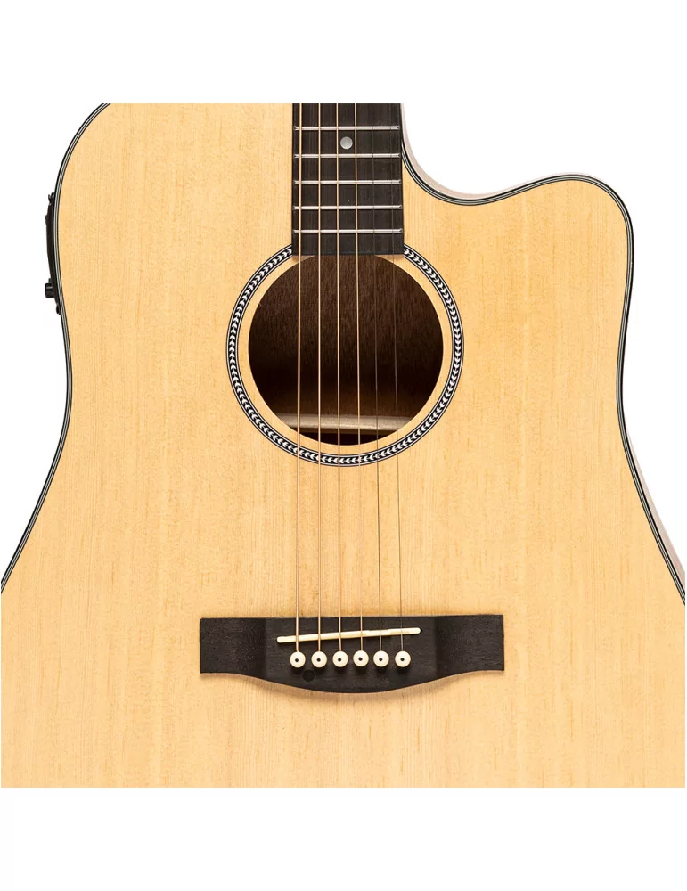  STAGG SA25 DCE SPRUCE E.A.GT.CUTWAY DREAD.SPRUCE NAT|MusicGoodDeal 