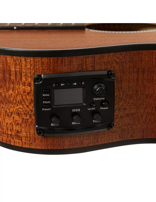  STAGG SA25 ACE MAHO Guitarra de auditorio electroacústica cutaway|MusicGoodDeal 