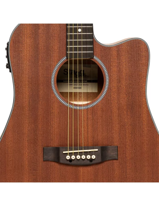  STAGG SA25 DCE MAHO Guitarra electroacústica cutaway dreadnought|MusicGoodDeal 