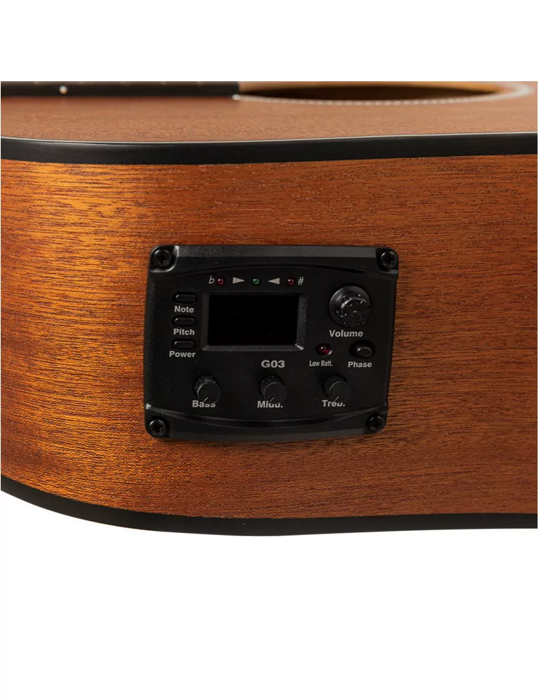  STAGG SA25 DCE MAHO Guitarra electroacústica cutaway dreadnought|MusicGoodDeal 