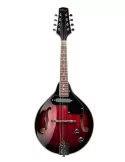  STAGG M50 E Redburst acoustic-electric bluegrass mandolin with nato top|MusicGoodDeal 