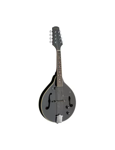  STAGG M50 E BLK Black acoustic-electric bluegrass mandolin with nato top|MusicGoodDeal  2