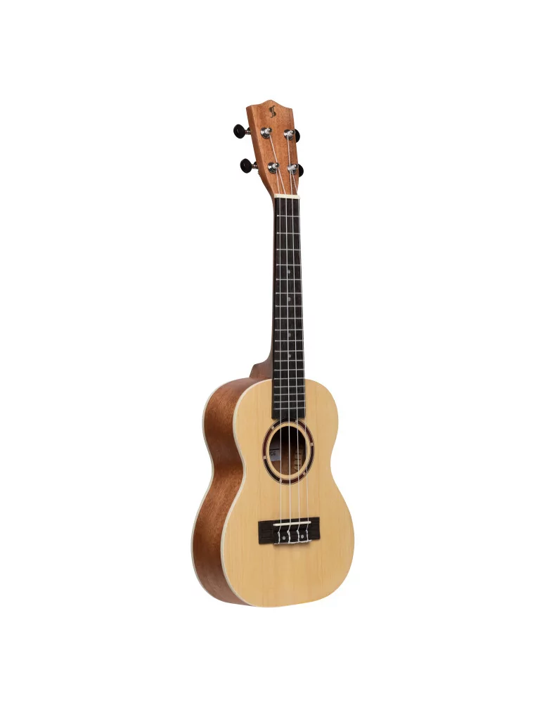  STAGG UC-30 SPRUCE Ukelele de concierto tradicional con tapa de abeto y funda de nailon negra|MusicGoodDeal 