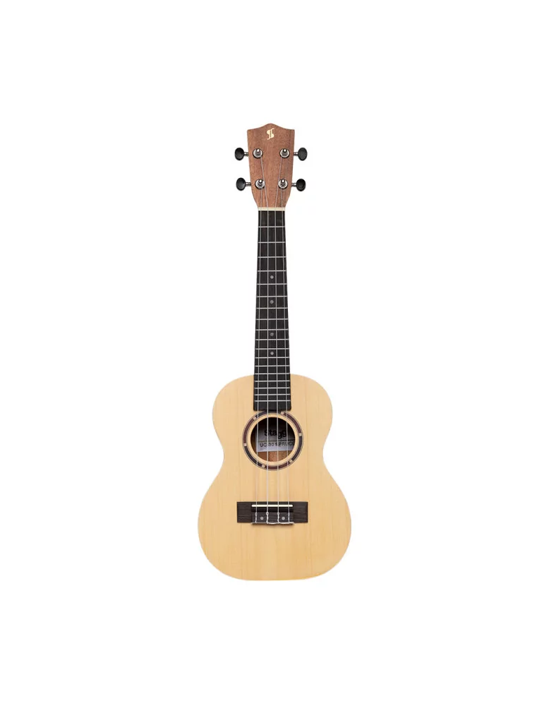  STAGG UC-30 SPRUCE Ukelele de concierto tradicional con tapa de abeto y funda de nailon negra|MusicGoodDeal 