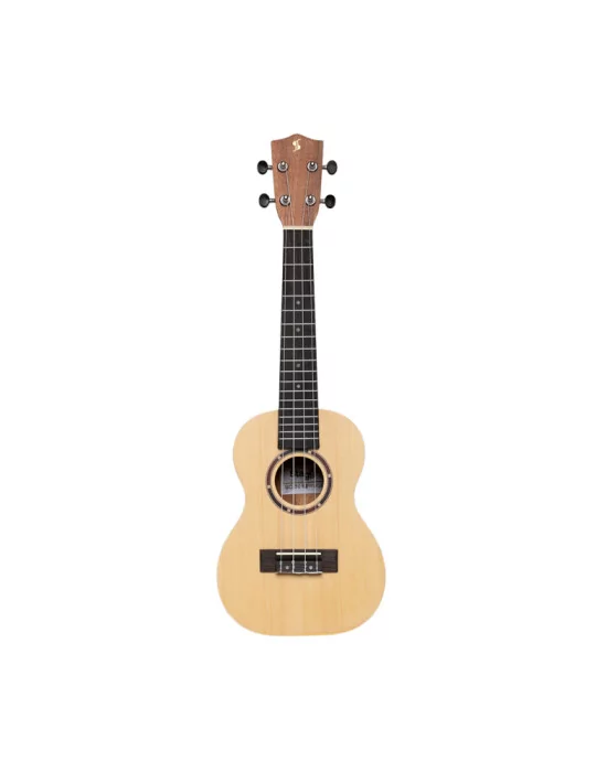  STAGG UC-30 SPRUCE Ukelele de concierto tradicional con tapa de abeto y funda de nailon negra|MusicGoodDeal 