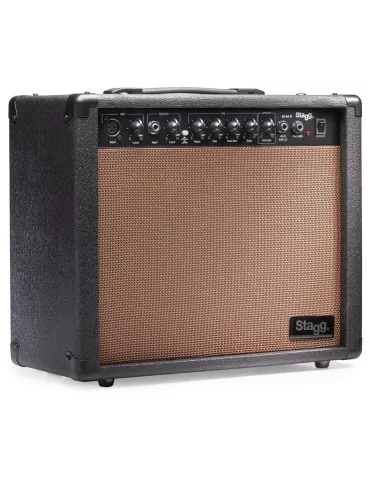  STAGG 40 AA R EU 40-watt spring reverb acoustic amplifier|MusicGoodDeal 