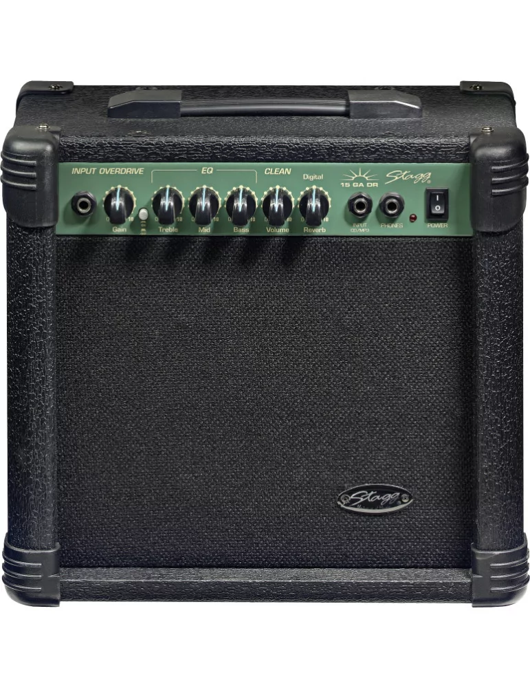  STAGG 15 GA DR EU 15 W RMS Guitar Amplifier with digital reverb|MusicGoodDeal 