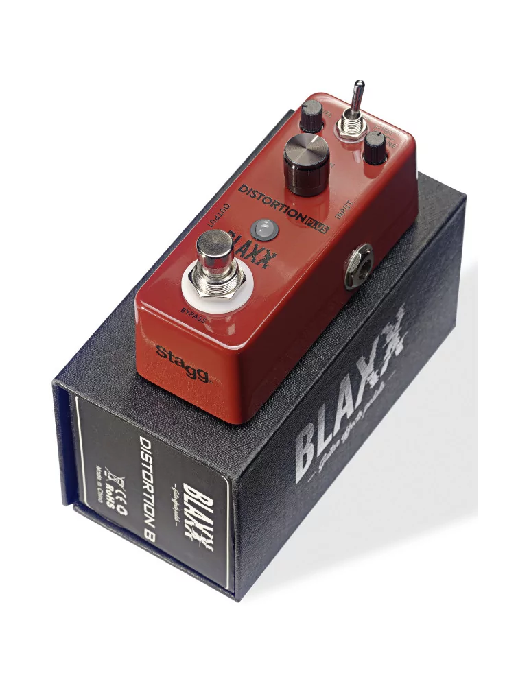  STAGG BX-DIST B BLAXX 3-Modi Verzerrer-Pedal für E-Gitarre|MusicGoodDeal 