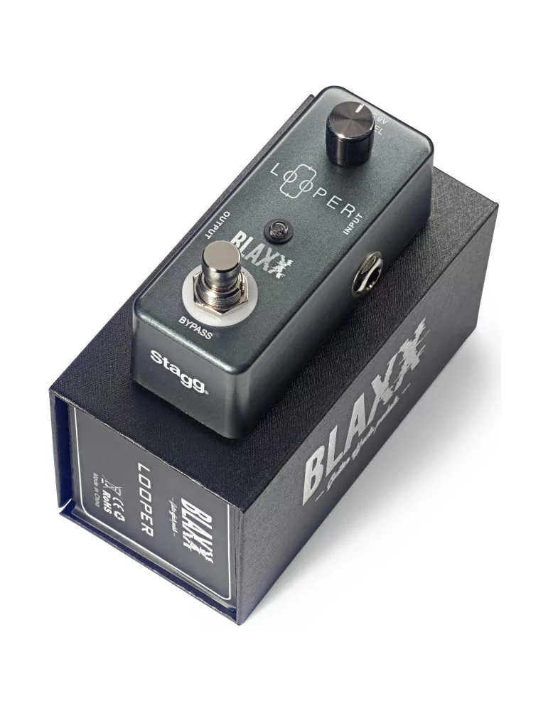  STAGG BX-LOOP BLAXX looper pedal for electric and bass guitars|MusicGoodDeal 
